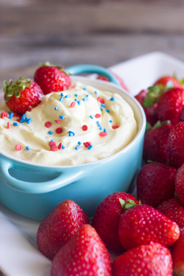 Easy Creamy Vanilla Pudding Fruit Dip - Lovely Little Kitchen