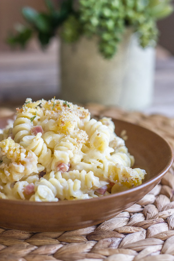 Chicken Cordon Bleu Pasta Bake - Lovely Little Kitchen