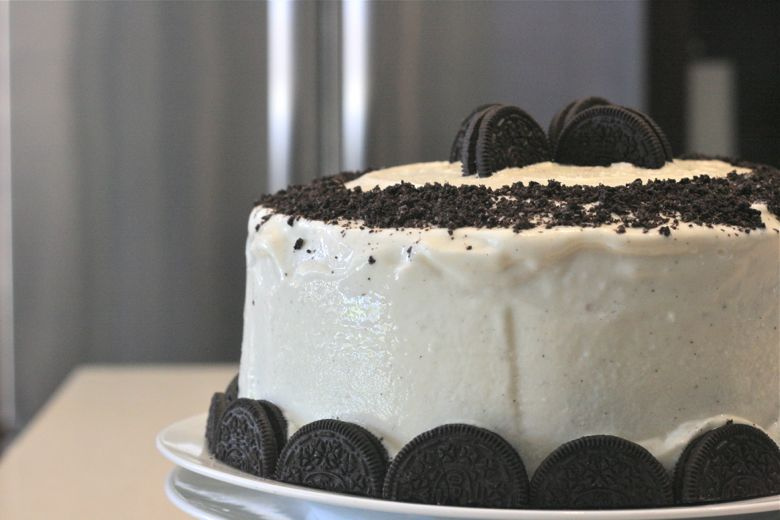 Homemade Oreo Ice Cream Cake