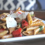 Balsamic Butter Penne With Roasted Red Peppers