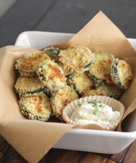 Baked Zucchini with Skinny Buttermilk Ranch
