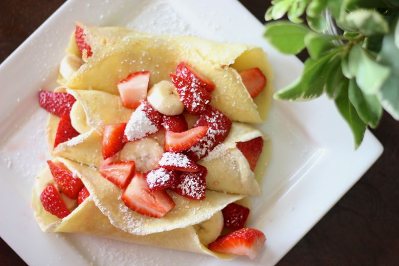 Stuffed Crepe Kebabs Recipe With Strawberries & Banana: Breakfast on a Stick, Brunch