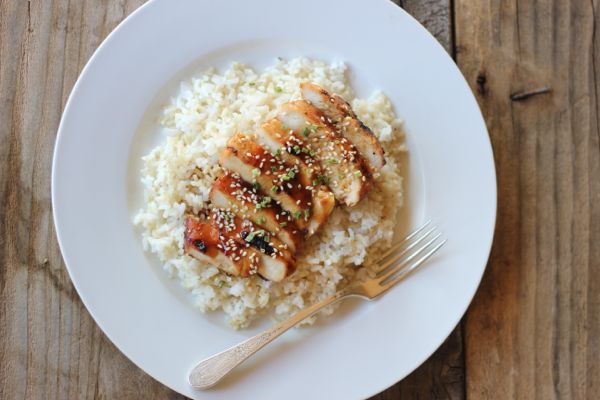 chicken and white rice