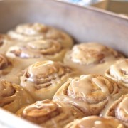Maple Glazed Cinnamon Rolls - make this dough the night before and wake up to hot, fresh cinnamon rolls covered in sticky, sweet maple glaze