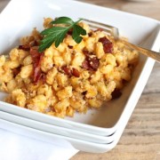 Pumpkin Mac and Cheese With Bacon