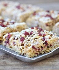 Cranberry Almond Brown Butter Cereal Bars