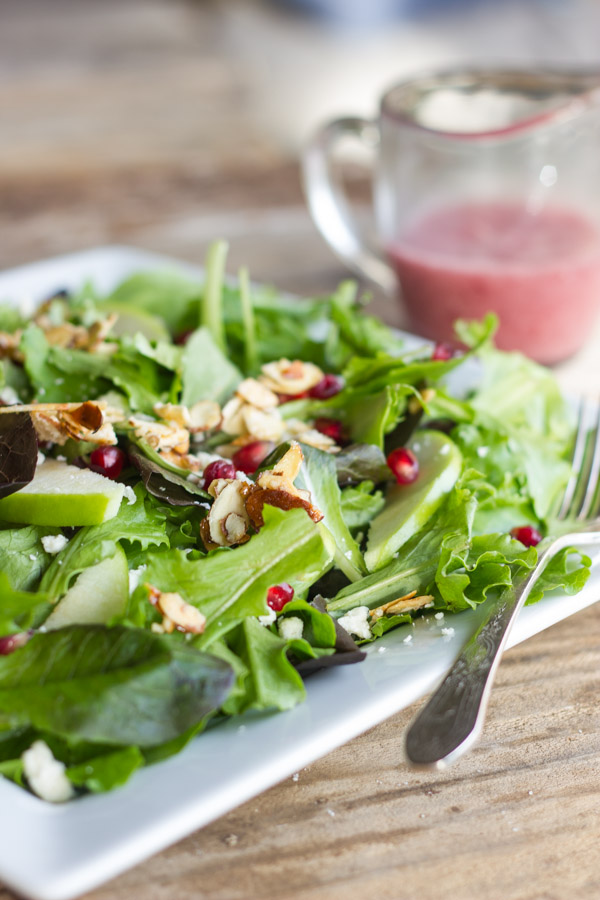 Harvest Salad With Cranberry Vinaigrette - Lovely Little Kitchen