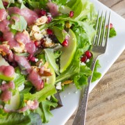 Harvest Salad With Cranberry Vinaigrette | lovelylittlekitchen.com
