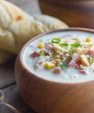 This Creamy Potato Soup With Ham is so perfect for a chilly winter day.