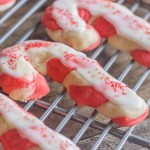 Iced Candy Cane Sugar Cookies