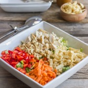 Chopped Chinese Chicken Salad With Sesame Peanut Dressing