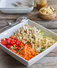 Chopped Chinese Chicken Salad With Sesame Peanut Dressing