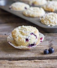 Tangy blueberries and a sweet, crumbly, buttery streusel topping.