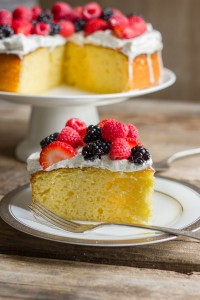 Easy Triple Berry Almond Poke Cake - Lovely Little Kitchen