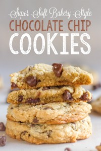 Super Soft Bakery Style Chocolate Chip Cookies - Lovely Little Kitchen