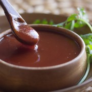 Homemade Honey BBQ Sauce - perfectly sweet and tangy. You'll want to put it on everything!
