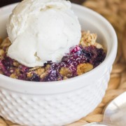 This Triple Berry Skillet Crisp is so good, I made it two days in a row!