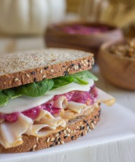 Turkey And Cranberry Sandwich - the cranberry pecan mayonnaise will make your Thanksgiving leftovers more than just leftovers!