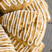 Iced Gingerbread Oat Scones - so simple to make and just the right amount of spice!