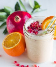 Pomegranate Citrus Smoothie - Creamy, tangy and sweet and packed with Vitamin C and antioxidants!
