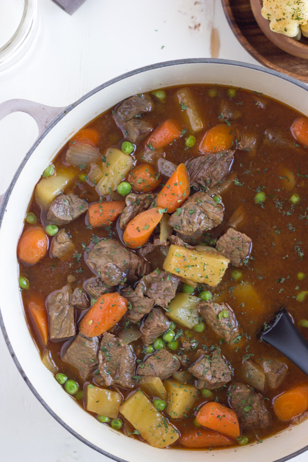 Irish Beef Stew With Shamrock Croutons - Lovely Little Kitchen