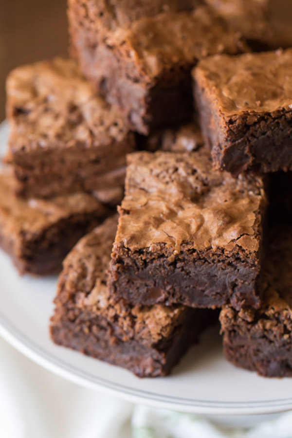 Extra Thick and Fudgy Homemade Brownies Lovely Little