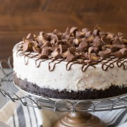 Peanut Butter Cup Ice Cream Cake - The easiest way to make an ice cream cake!