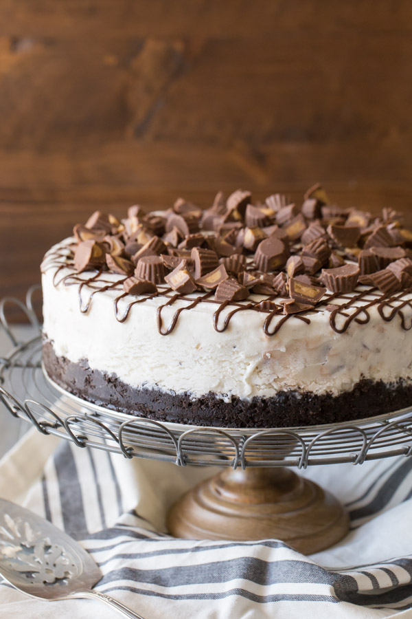 Peanut Butter Cup Ice Cream Cake - Lovely Little Kitchen