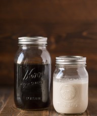 Cold Brew Iced Coffee and Homemade Vanilla Creamer - Easy to make and so creamy, smooth, and refreshing!