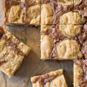 Peanut Butter Cookie Brownies - An easy homemade brownie batter studded with globs of peanut butter cookie dough for a chocolate peanut butter lovers dream come true.