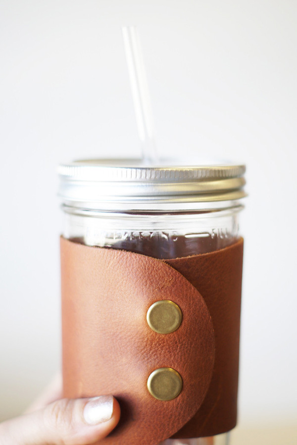 The Whiskey Leather Cuff by The Mason Bar Company