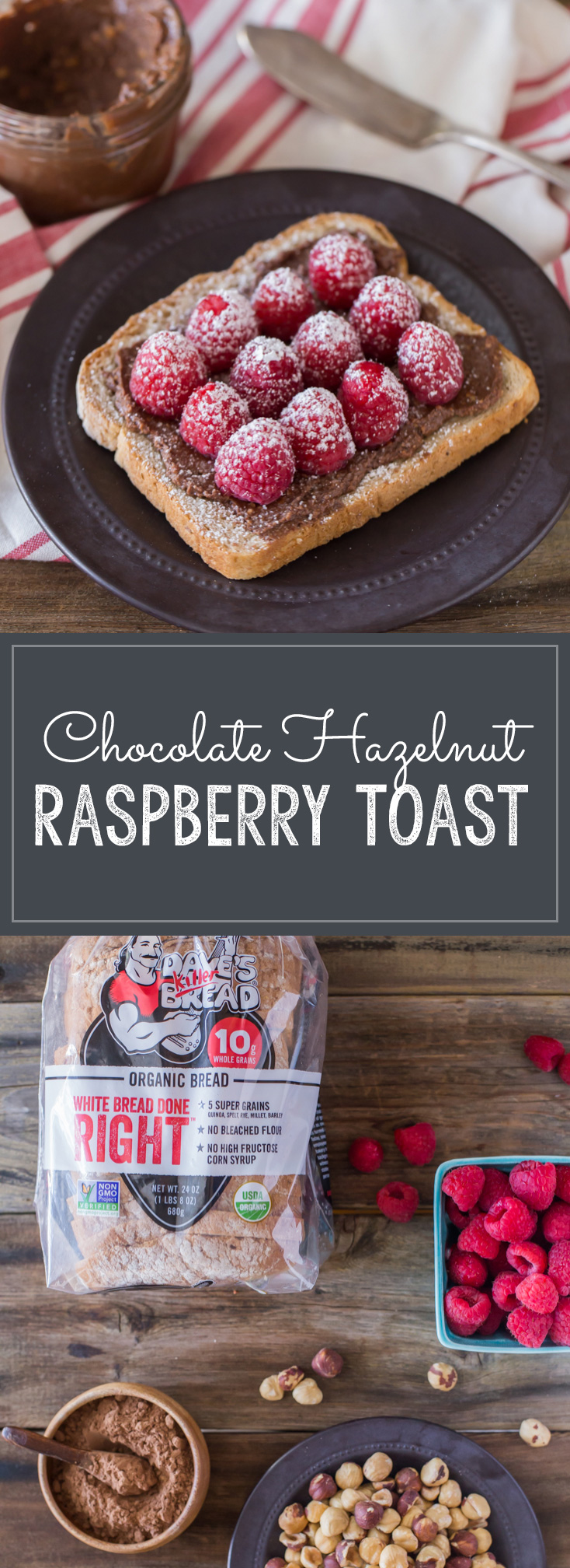 Chocolate Hazelnut Raspberry Toast - Lovely Little Kitchen