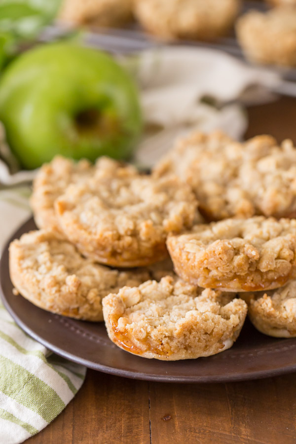 Dutch Apple Pie Cookies arranged on a small plate.  