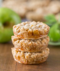 Dutch Apple Pie - The perfect little three bite dessert with a flakey pie crust, cinnamon apple filling, and a sweet buttery crumb topping!