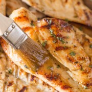 Honey Mustard Grilled Chicken - Perfectly grilled marinated chicken with a sweet, buttery, tangy sauce. Quick and easy!