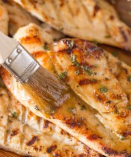 Honey Mustard Grilled Chicken - Perfectly grilled marinated chicken with a sweet, buttery, tangy sauce. Quick and easy!