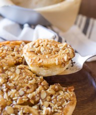 Almond Sticky Buns - Warm, buttery sweet rolls with a sticky almond caramel top! You will fall in love too!