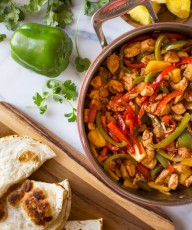 BBQ Chicken Fajitas - A quick and easy one skillet dinner everyone will love!