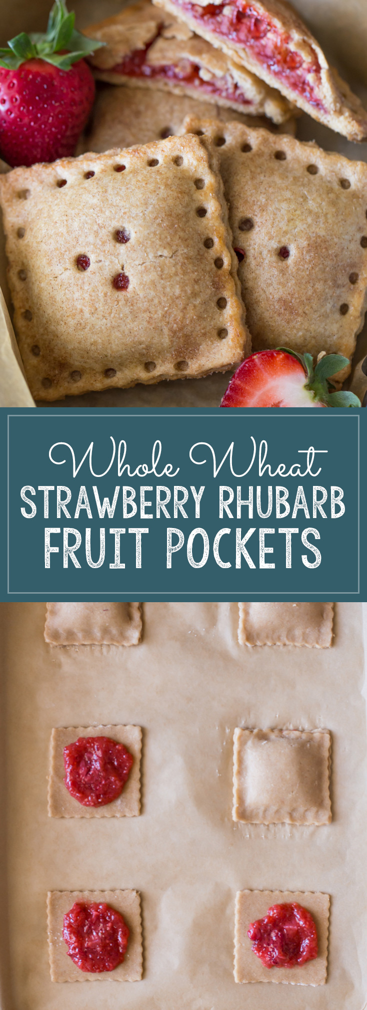 Whole Wheat Strawberry Rhubarb Fruit Pockets Lovely Little Kitchen