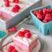 Cool and Creamy Raspberry Pretzel Dessert - Lovely Little Kitchen