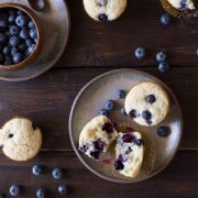These sweet Vanilla Blueberry Buttermilk Muffins are so tender and creamy. You will LOVE them!