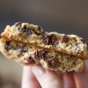 Big, thick, soft chewy Oatmeal Chocolate Chip Cookies, just like you'd find at your favorite bakery!
