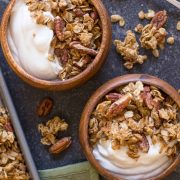 Like your favorite little cookie, but in granola form! The perfect make-ahead breakfast for the holidays.