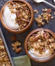 Like your favorite little cookie, but in granola form! The perfect make-ahead breakfast for the holidays.
