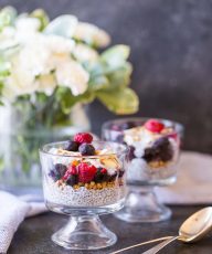 These Chia Pudding Parfaits definitely feel more like an indulgent treat, but are full of all things good for you!