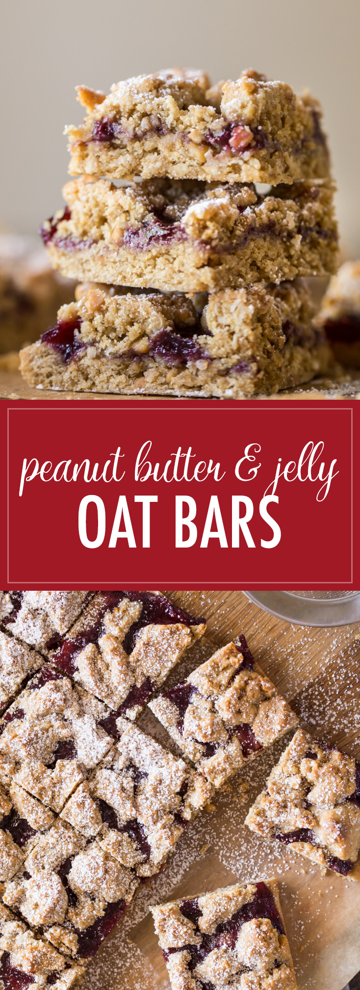 Peanut Butter and Jelly Oat Bars Lovely Little Kitchen