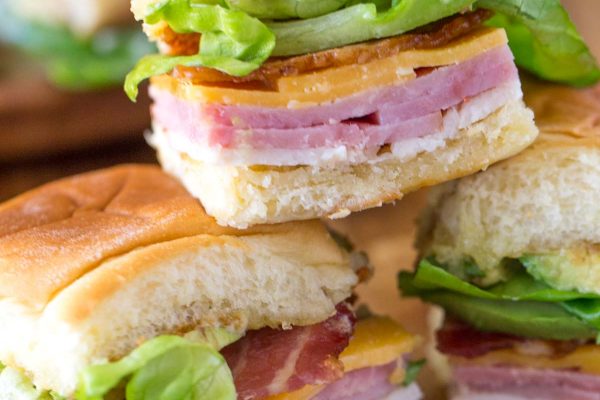 These Ultimate Club Sandwiches for a crowd come together quickly and everyone loves them, especially with avocado and bacon! Bet they won't last long.