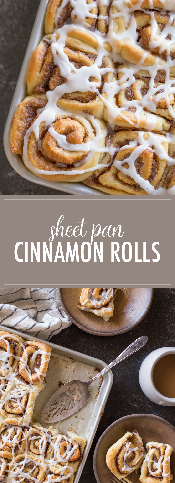 Sheet Pan Cinnamon Rolls - Lovely Little Kitchen