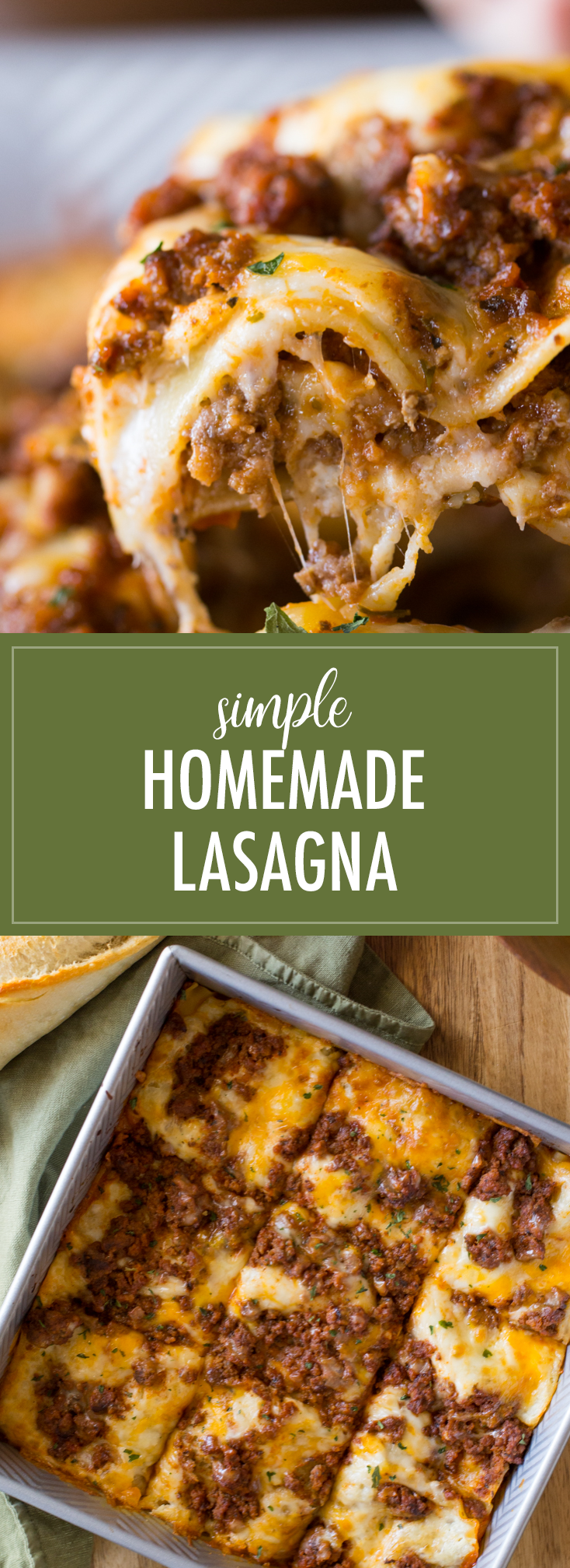 Simple Homemade Lasagna (No Boil) - Lovely Little Kitchen