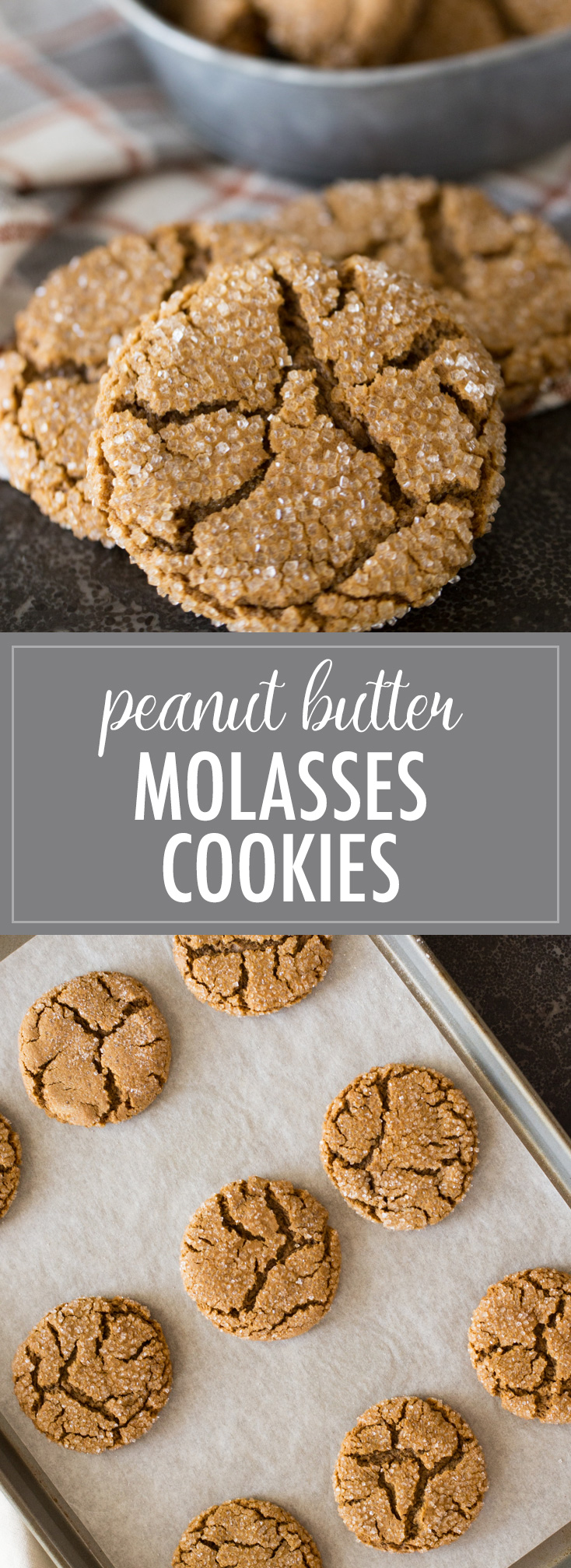 Peanut Butter Molasses Cookies Lovely Little Kitchen